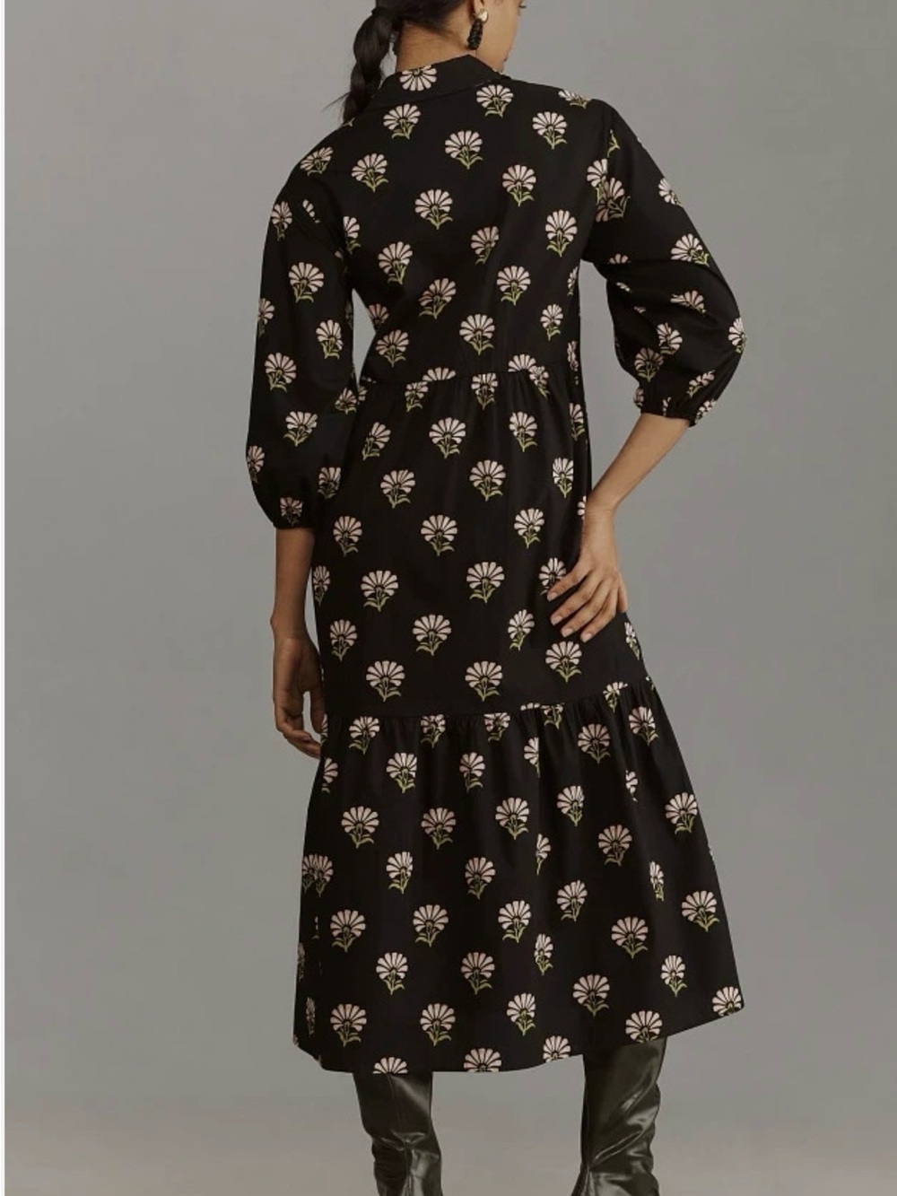 Maeve Anthropologie Bettina Cotton Maxi Shirtdress - Picture 3 of 6